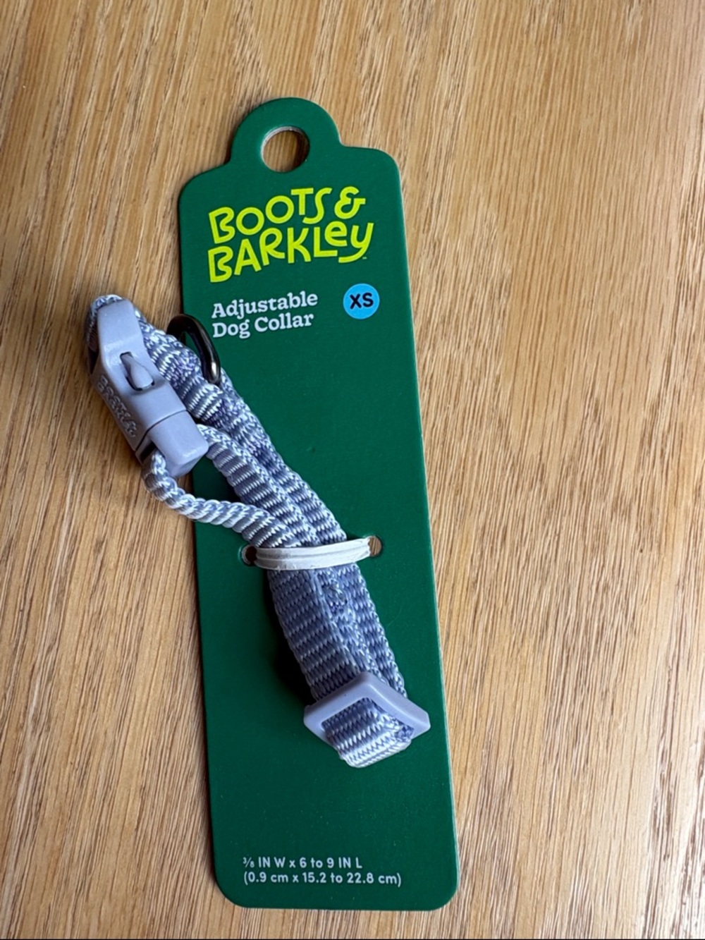 NWT Boots & Barkley Dog Collar Packaging Tag - Lavender XS